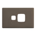 HPM Linea Single Switch Socket - Cover Plate Only, Variety of Finishes