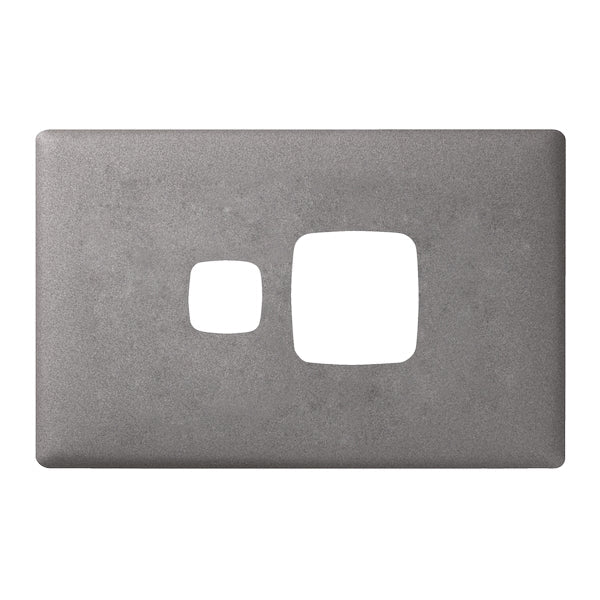 HPM Linea Single Switch Socket - Cover Plate Only, Variety of Finishes