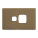 HPM Linea Single Switch Socket - Cover Plate Only, Variety of Finishes