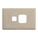 HPM Linea Single Switch Socket - Cover Plate Only, Variety of Finishes