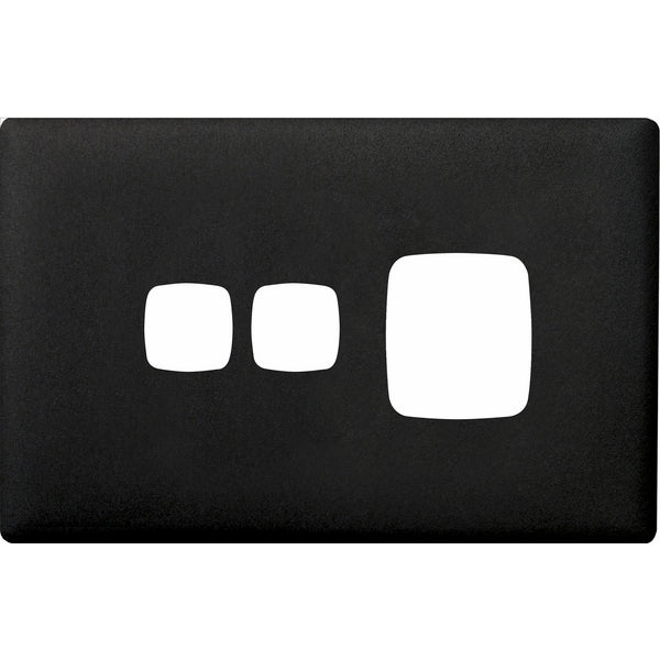 HPM Linea Single Switch Socket With Extra Switch - Cover Plate Only, Variety of Finishes