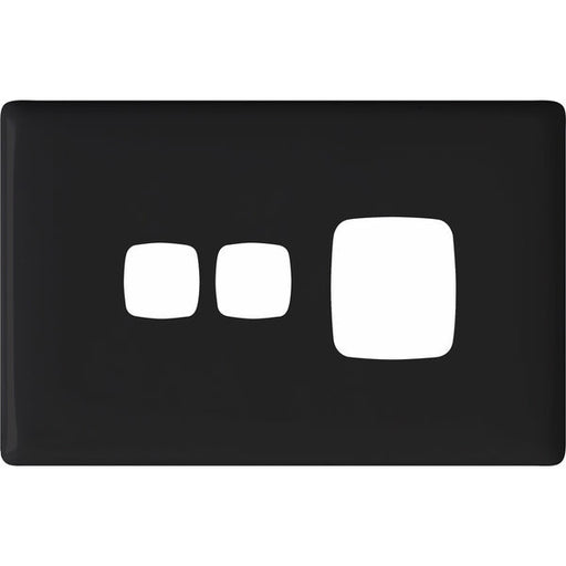 HPM Linea Single Switch Socket With Extra Switch - Cover Plate Only, Variety of Finishes