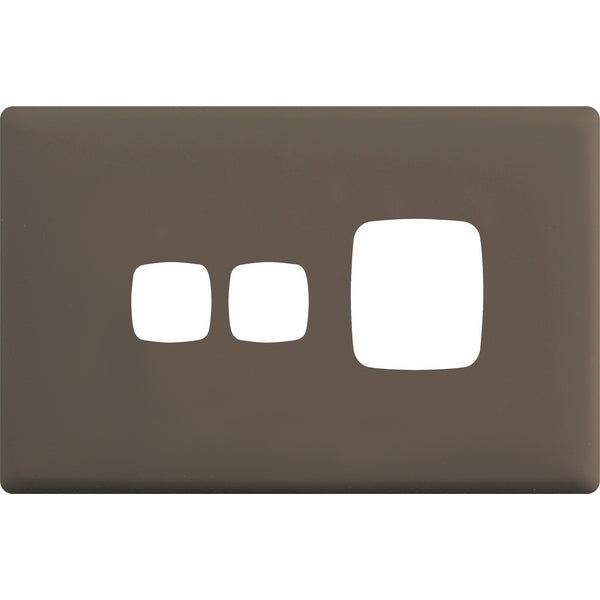 HPM Linea Single Switch Socket With Extra Switch - Cover Plate Only, Variety of Finishes