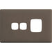 HPM Linea Single Switch Socket With Extra Switch - Cover Plate Only, Variety of Finishes