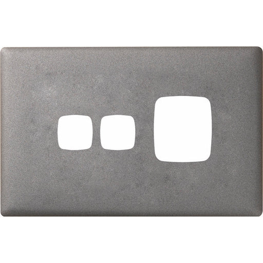 HPM Linea Single Switch Socket With Extra Switch - Cover Plate Only, Variety of Finishes