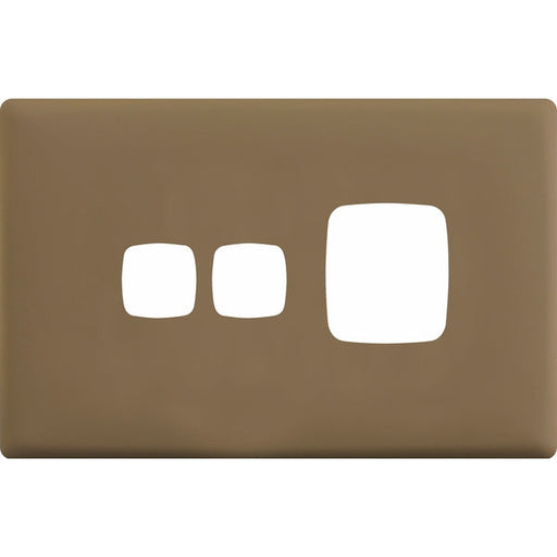 HPM Linea Single Switch Socket With Extra Switch - Cover Plate Only, Variety of Finishes