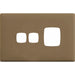 HPM Linea Single Switch Socket With Extra Switch - Cover Plate Only, Variety of Finishes