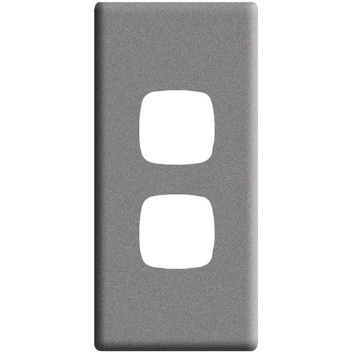 HPM Linea 2 Gang Architrave Switch - Cover Plate Only, Variety of Finishes
