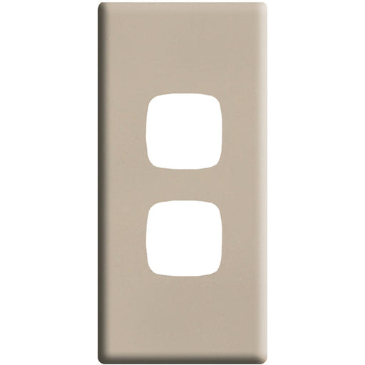 HPM Linea 2 Gang Architrave Switch - Cover Plate Only, Variety of Finishes