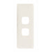 HPM Linea 2 Gang Architrave Switch - Cover Plate Only, Variety of Finishes