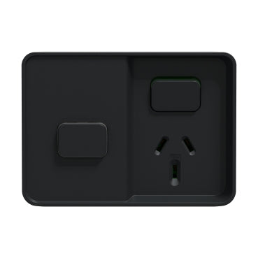 clipsal iconic weatherproof single powerpoint with timer