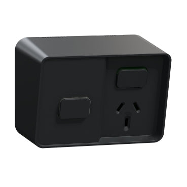clipsal iconic weatherproof single powerpoint with timer