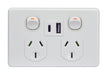 Puma Fully Integrated Type A & C Dual USB Charger Power Point