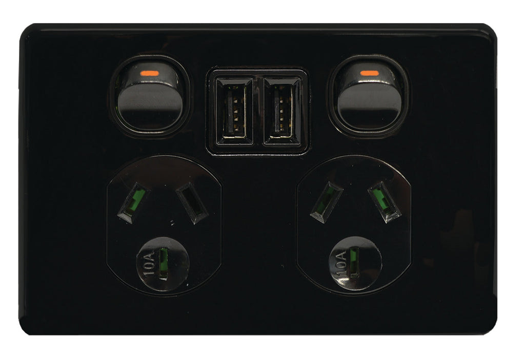 Universal Powerpoint Plug USB Powerpoints | USB Outlets | Type A & C Powerpoint | USB GPO ...