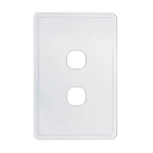 Trader Senoa Simple 2 Gang Switch Plate