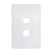 Trader Senoa Simple 2 Gang Switch Plate