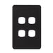 Trader Senoa Simple 4 Gang Switch Plate