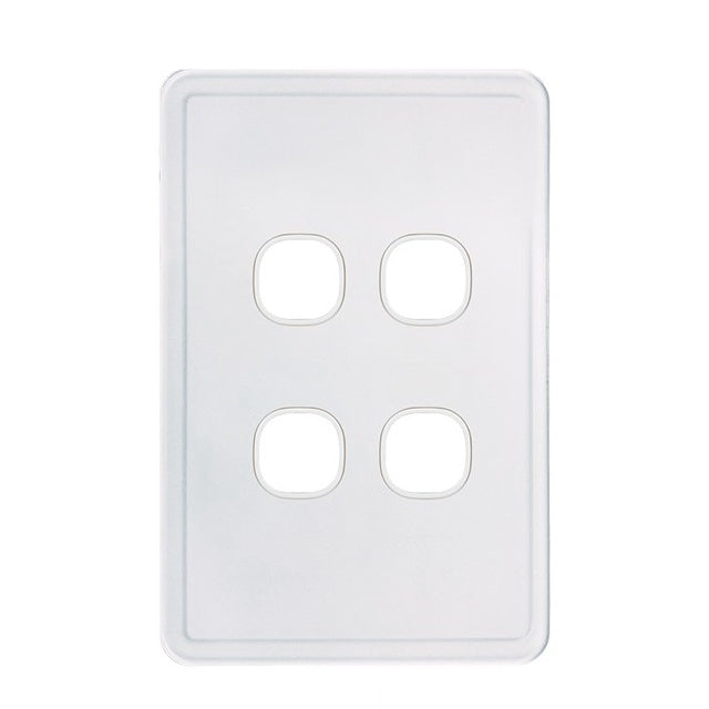 Trader Senoa Simple 4 Gang Switch Plate