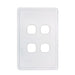 Trader Senoa Simple 4 Gang Switch Plate