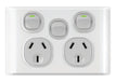 Snow Leopard Double Power Point With Extra Switch