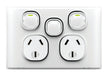 Snow Leopard Double Power Point With Extra Switch