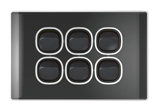 Snow Leopard 6 Gang Complete Horizontal Switch