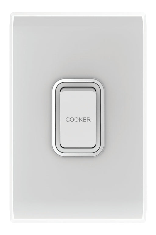 Snow Leopard 1 Gang 45a Double Pole Cooker Switch
