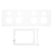 Hager Allure 4 Gang Powerpoint Cover Kit