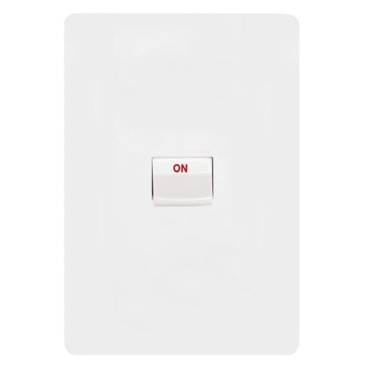 Hager Allure Vertical Cooker Switch — Powerpoints and Switches