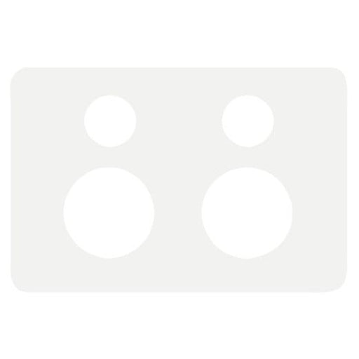 Hager Allure Double Powerpoint Cover Plate