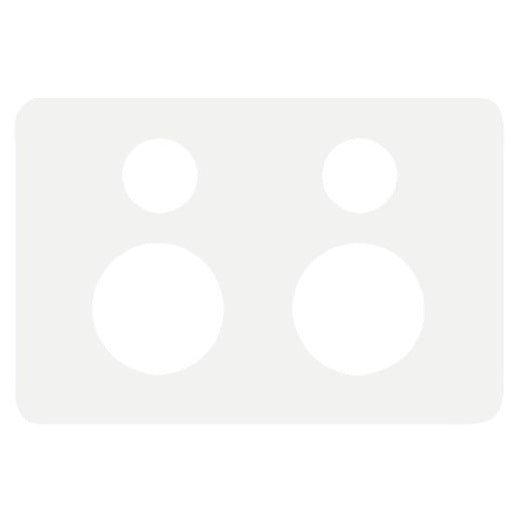 Hager Allure Double Powerpoint Cover Plate