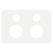 Hager Allure Double Powerpoint Cover Plate