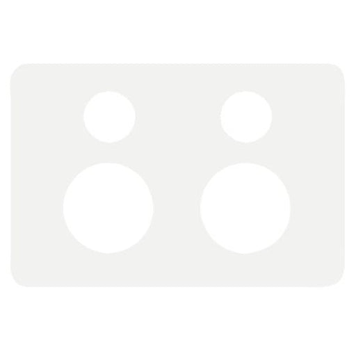 Hager Allure Double Powerpoint Cover Plate