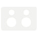Hager Allure Double Powerpoint Cover Plate