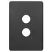 Hager Allure 2 Gang Cover Plate