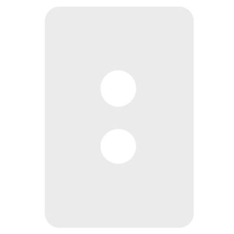 Hager Allure 2 Gang Cover Plate
