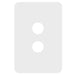 Hager Allure 2 Gang Cover Plate