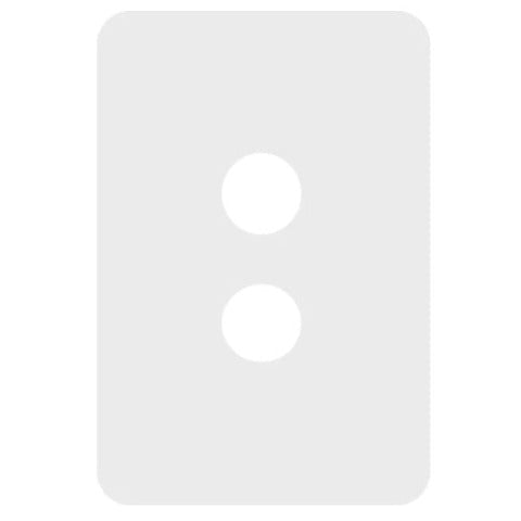 Hager Allure 2 Gang Cover Plate