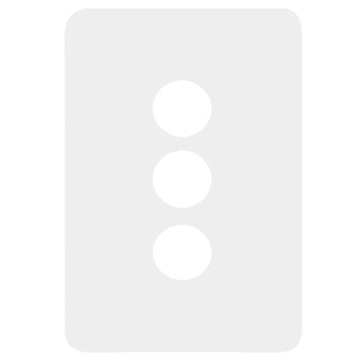 Hager Allure 3 Gang Cover Plate