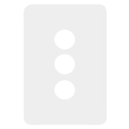 Hager Allure 3 Gang Cover Plate