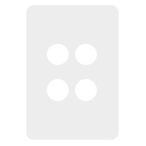 Hager Allure 4 Gang Cover Plate