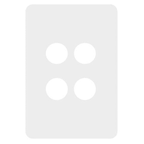 Hager Allure 4 Gang Cover Plate