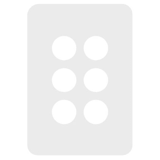 Hager Allure 6 Gang Cover Plate