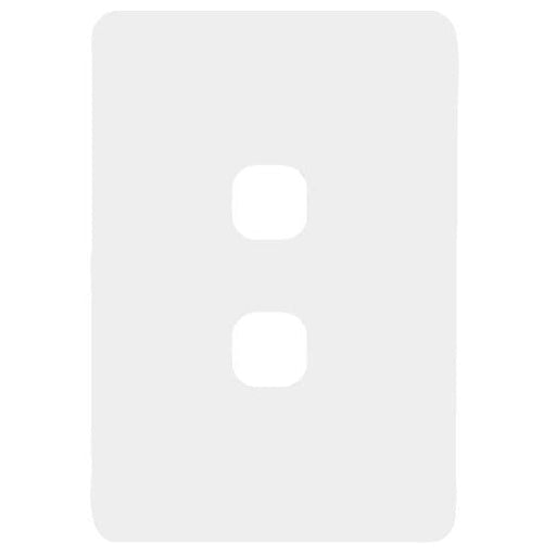 Hager Allure 2 Gang Hybrid Switch Plate