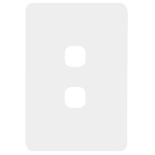 Hager Allure 2 Gang Hybrid Switch Plate