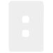 Hager Allure 2 Gang Hybrid Switch Plate