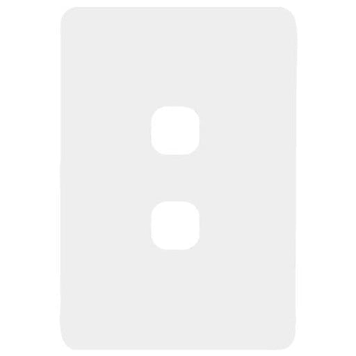 Hager Allure 2 Gang Hybrid Switch Plate