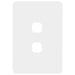 Hager Allure 2 Gang Hybrid Switch Plate