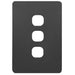 Hager Allure 3 Gang Hybrid Switch Plate