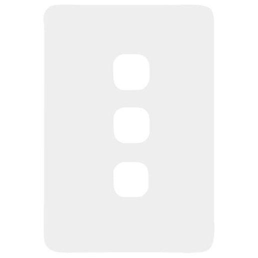 Hager Allure 3 Gang Hybrid Switch Plate